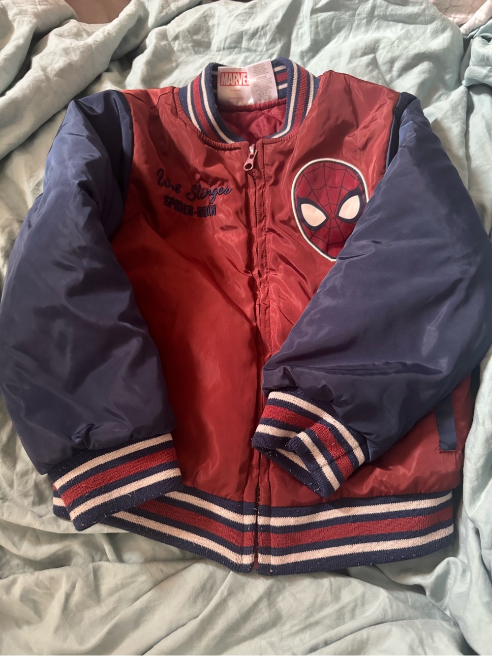 Marvel Red and Blue Spider-Man Kids Jacket